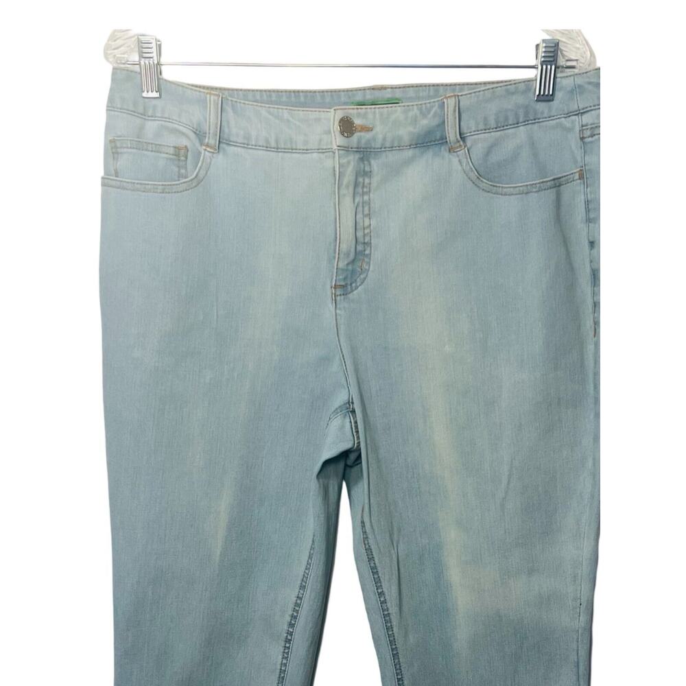 C.Wonder Jeans Womens Size 12 Light Wash Denim Straight Leg MId Rise Stretch Lux - Picture 6 of 11